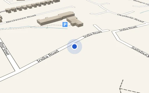 Location map: India Road (opp. House 36) Gloucester, Gloucestershire