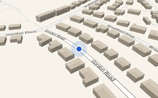 Location map: Driveway on Gordon Road