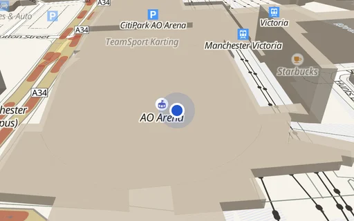 Location map: Parking on M3, Trinity Way