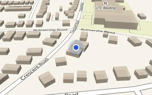 Location map: Adj 80A Crescent Road