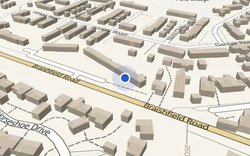 Location map: Woodley Way