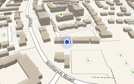 Location map: Parking on Marshall Square, SO15
