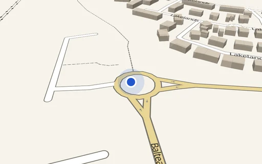Location map: Driveway on Lakelands