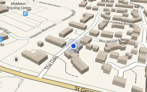 Location map: Parking on The Oaks, LS10