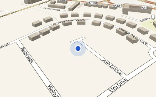 Location map: Driveway on Ash Grove