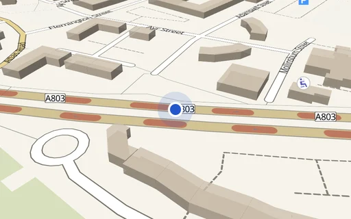 Location map: Parking on Partick Thistle Charitable Organisation, G21