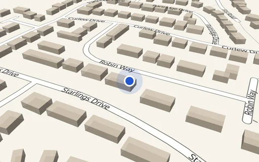 Location map: Robin Way Tilehurst Reading