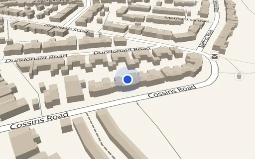 Location map: Cossins Road (opp. House 2) Redland, Bristol