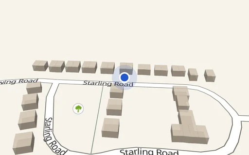 Location map: Driveway on starling Road