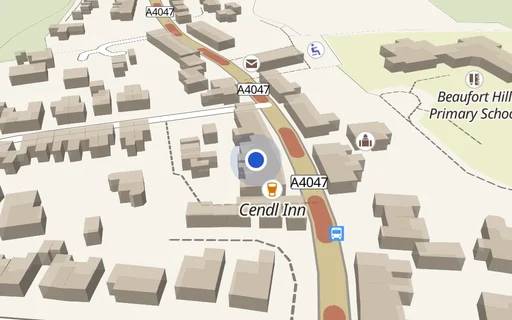 Location map: Driveway on BEAUFORD HILL