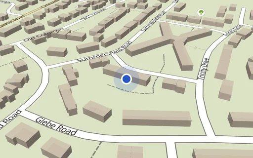 Location map: Syon Road (access Side Of House 13) Minchinhampton, Gloucestershire