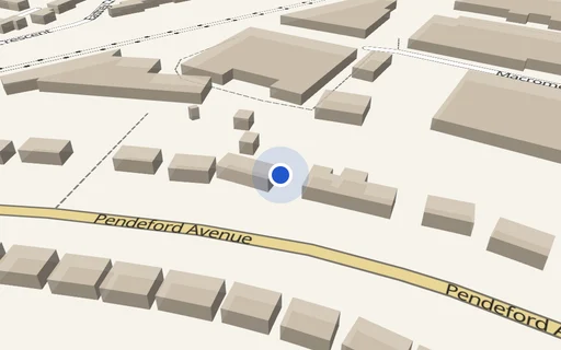 Location map: Driveway on Pendeford Aven