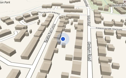 Location map: Parking on Glenburn Rd, BT17