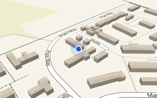 Location map: Quills, Letchworth Garden City
