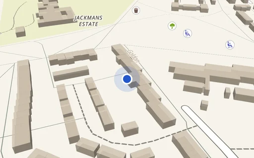 Location map: Goldon, Letchworth Garden City