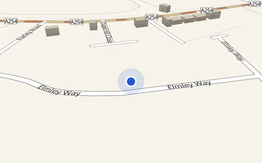 Location map: Elmley Way, Margate, Kent