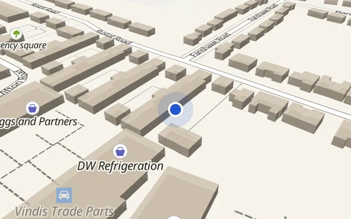 Location map: Parking on Flamsteed Cl, CB1