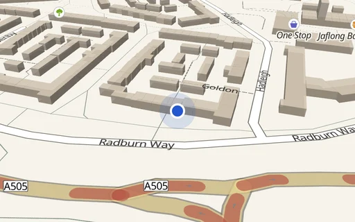 Location map: Fleetwood, Letchworth Garden City