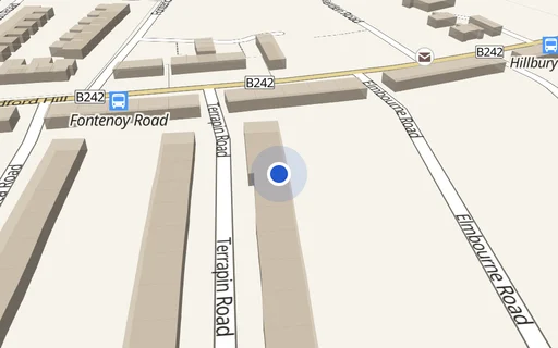 Location map: Terrapin Court, Terrapin Road, Balham, London