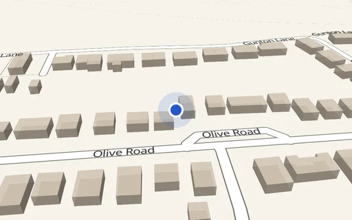 Location map: Parking on Olive Rd, NR5