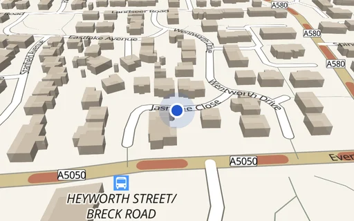 Location map: Parking on Jasmine Close, L5