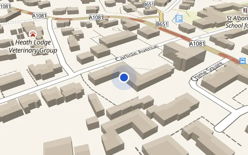 Location map: R/O Cumberland Court (Flats)