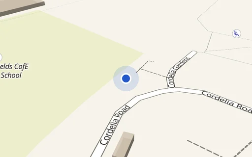 Location map: Anson Court, Cordelia Road off Cordelia Gardens, Staines-upon-Thames