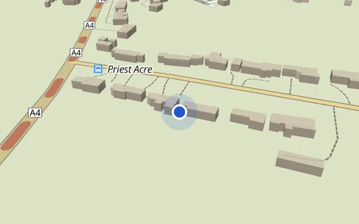 Location map: Priest Acre Cottages (access adj House 10), Fyfield, Wiltshire