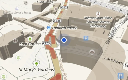 Location map: Parking on Lambeth High Street, SE1