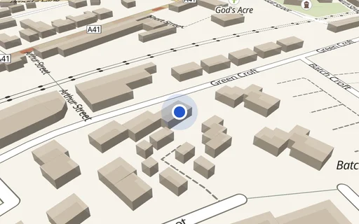 Location map: Driveway on Greencroft