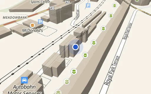 Location map: Garage on Clockmill Lane