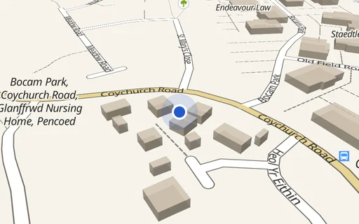 Location map: Driveway on Heol Yr Eithin