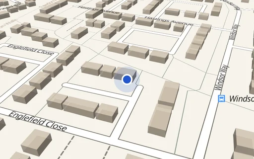 Location map: Driveway on Windsor Walk