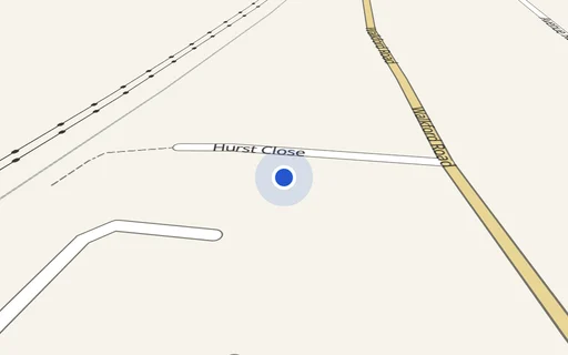 Location map: Hurst Close (access adj House 26) Walkford, Christchurch, Dorset