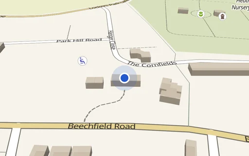 Location map: Beechfield Road (Greenhill Court) Hemel Hempstead