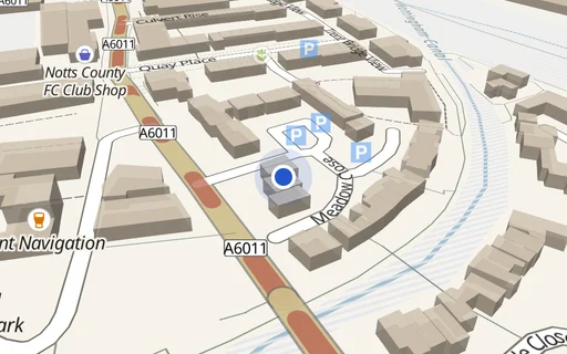 Location map: Parking on Meadow Cl, NG2