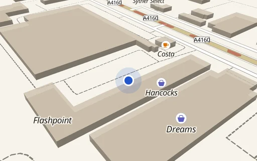 Location map: Parking on B1 Freemans Pat. Penarth Rd, CF11