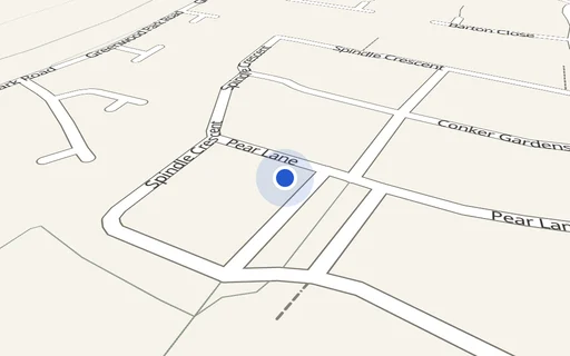 Location map: Parking on Spindle Crescent, PL7