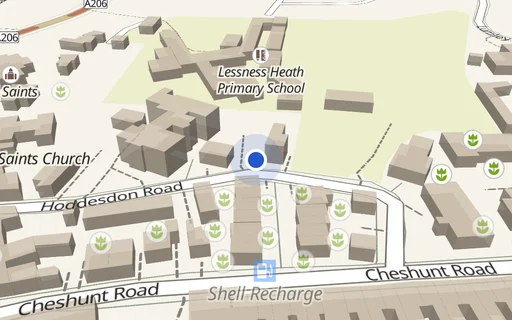 Location map: 1-9 Hoddesdon Road