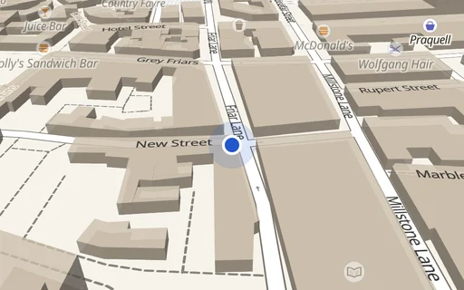 Location map: Friar Lane, Leicester