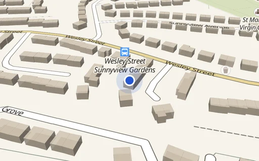 Location map: Parking on Wesley Green, LS11