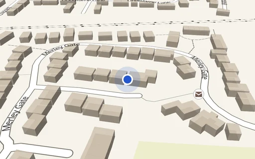 Location map: Driveway on Merley Gate