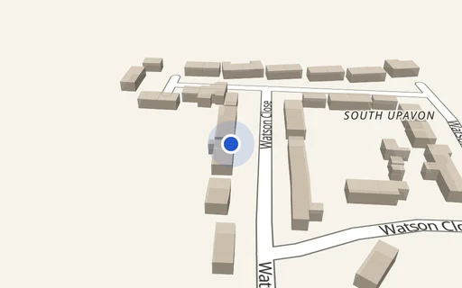 Location map: Watson Close (Next To House 33) Upavon, Pewsey, Wiltshire
