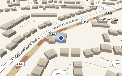 Location map: Driveway on Kidderminster Road