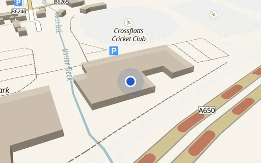 Location map: Public Car Park on Croft Road