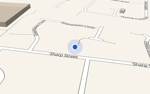 Location map: Driveway on Greenhaven Close