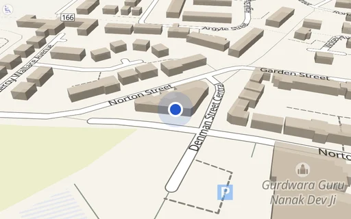 Location map: Parking on Garnet House, NG7