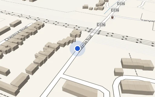 Location map: Driveway on Ladbroke Road