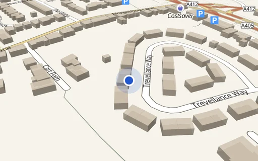 Location map: Trevellance Way (access adj 2) Watford