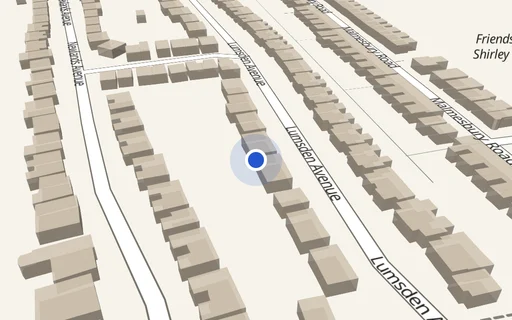 Location map: Parking on Lumsden Ave, SO15